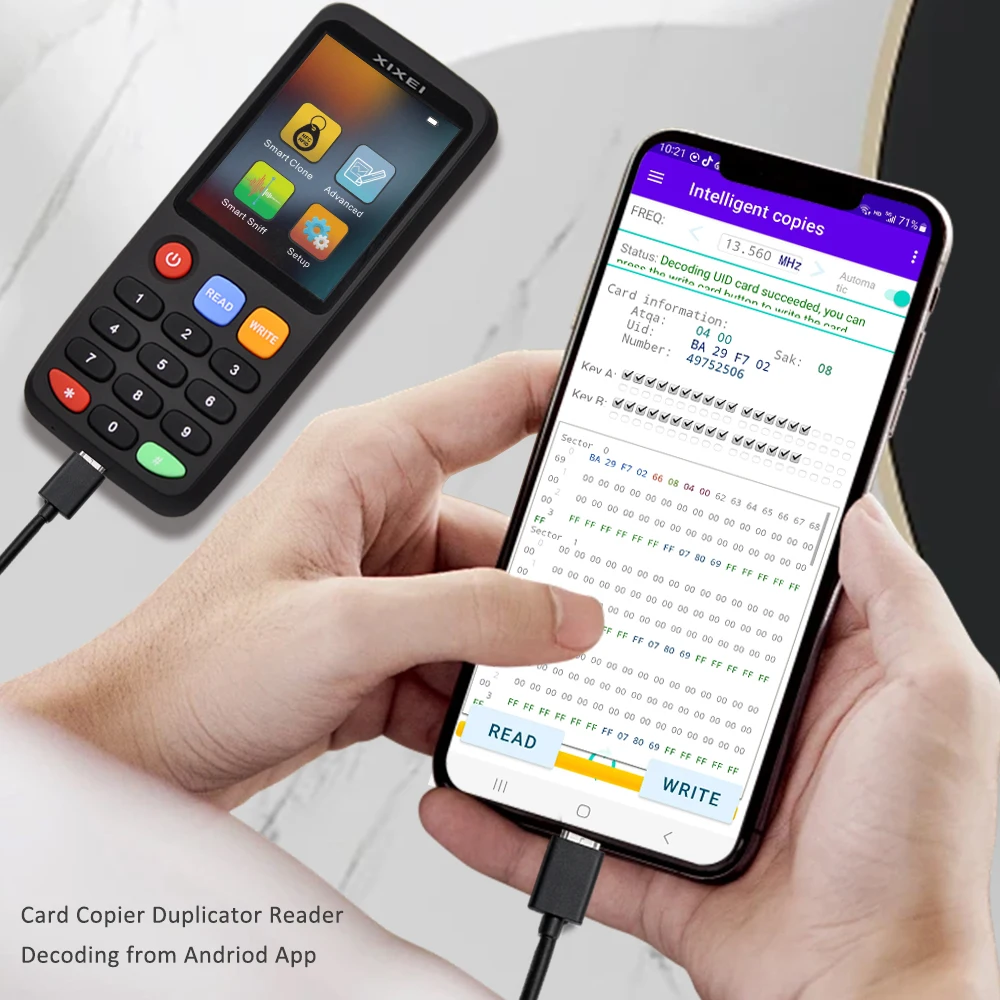 X7 rfidスマートチップリーダー、ic idトークン、複製機、125KHzバッジライター、13.56MHz、タグデュプリケーター、NFCキータグ、215デコードプログラマー