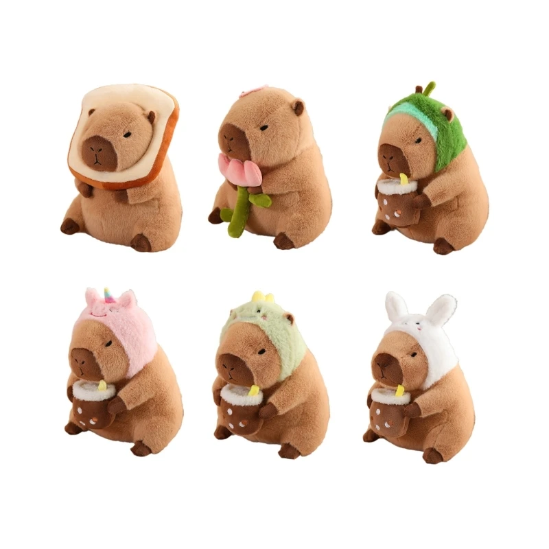 Soft Plush Toy Capybara Stuffed Animal Plushies Baby Sleep Toy Home Decors N84E