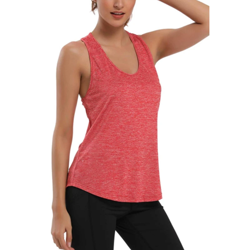 Women Yoga Tops Loose Thin Sports Vest Breathable Sleeveless T-shirt Gym Fitness Running Shirts Girls Sexy Tank Tops New