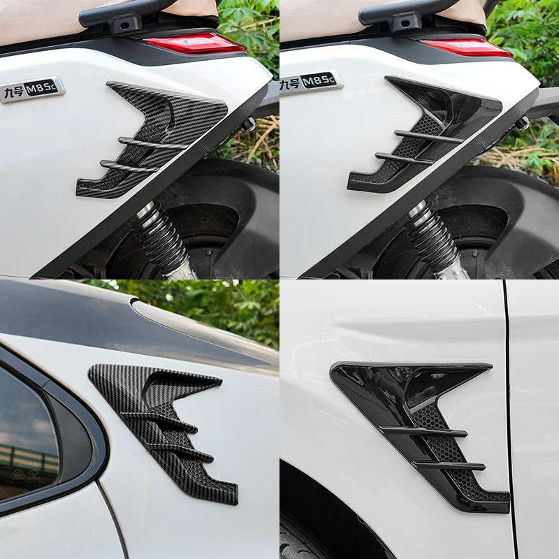 2er-Set Lüftungsabdeckungen für Kotflügel und Motorhaube – Luftstrom-Einlassverkleidung, Auto-Seitenzubehör, Flügel-Aufkleber, Belüftungssticker, modifiziertes Styling – Detail 9
