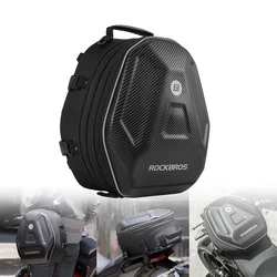Black carbon fiber 35L EVA motorcycle electric bike backseat bag Helmet bag Tote Backpack Travel backpack Fanny pack hip bag