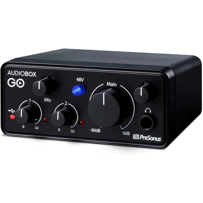 AudioBox GO | USB-C Audio Interface for music production with Studio One Recording Software, Music Tutorials, Sound Samples