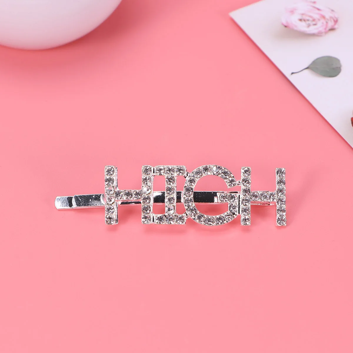

8pcs Rhinestone Hair Clips Letter Design Fashion Hairpins Sparkling Bobby Barrettes Hair naments for Women Girls Party