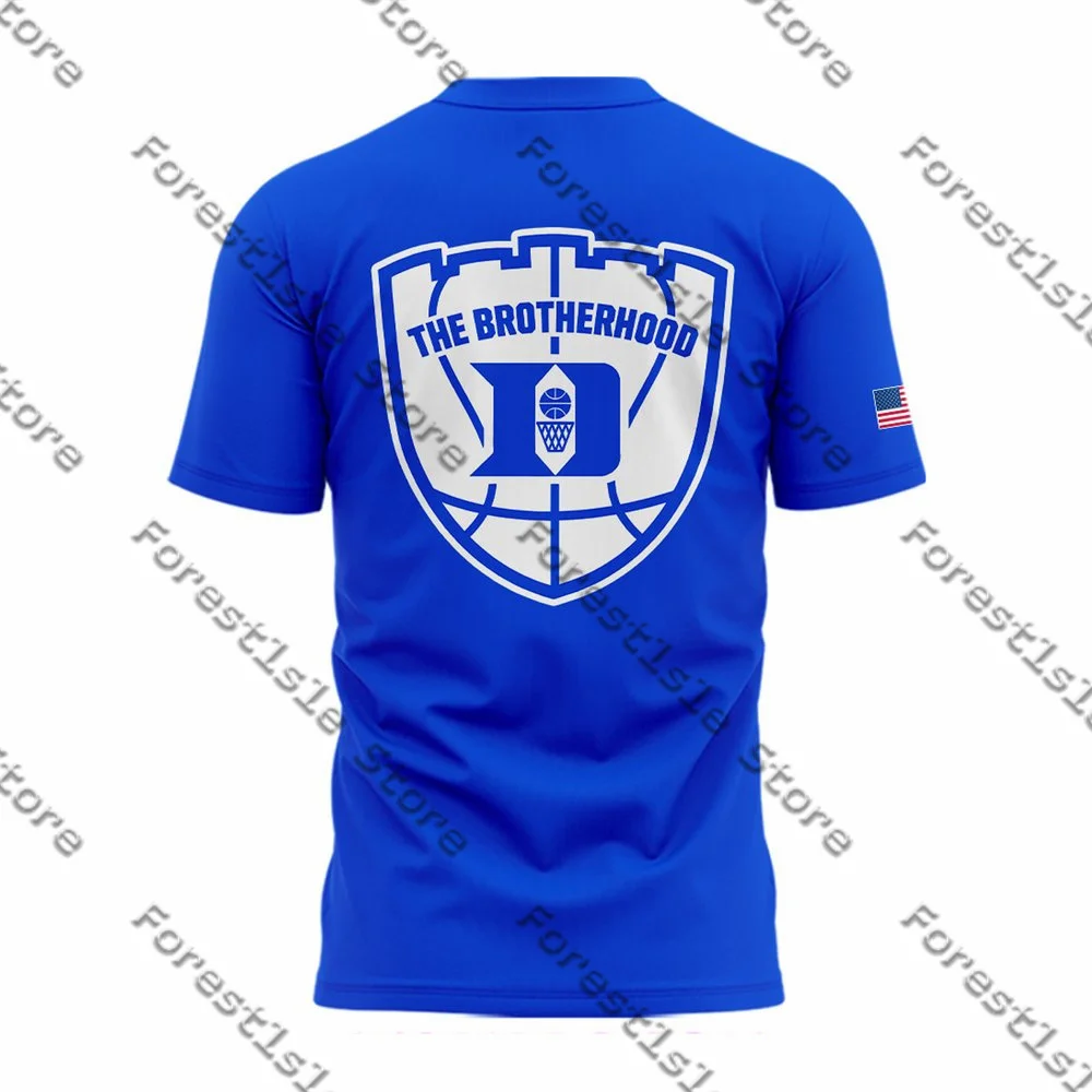 New Duke Blue Devils The Brotherhood T-Shirt American Street Fashion Men's T-Shirt Casual Versatile Men's And Women's T-Shirt