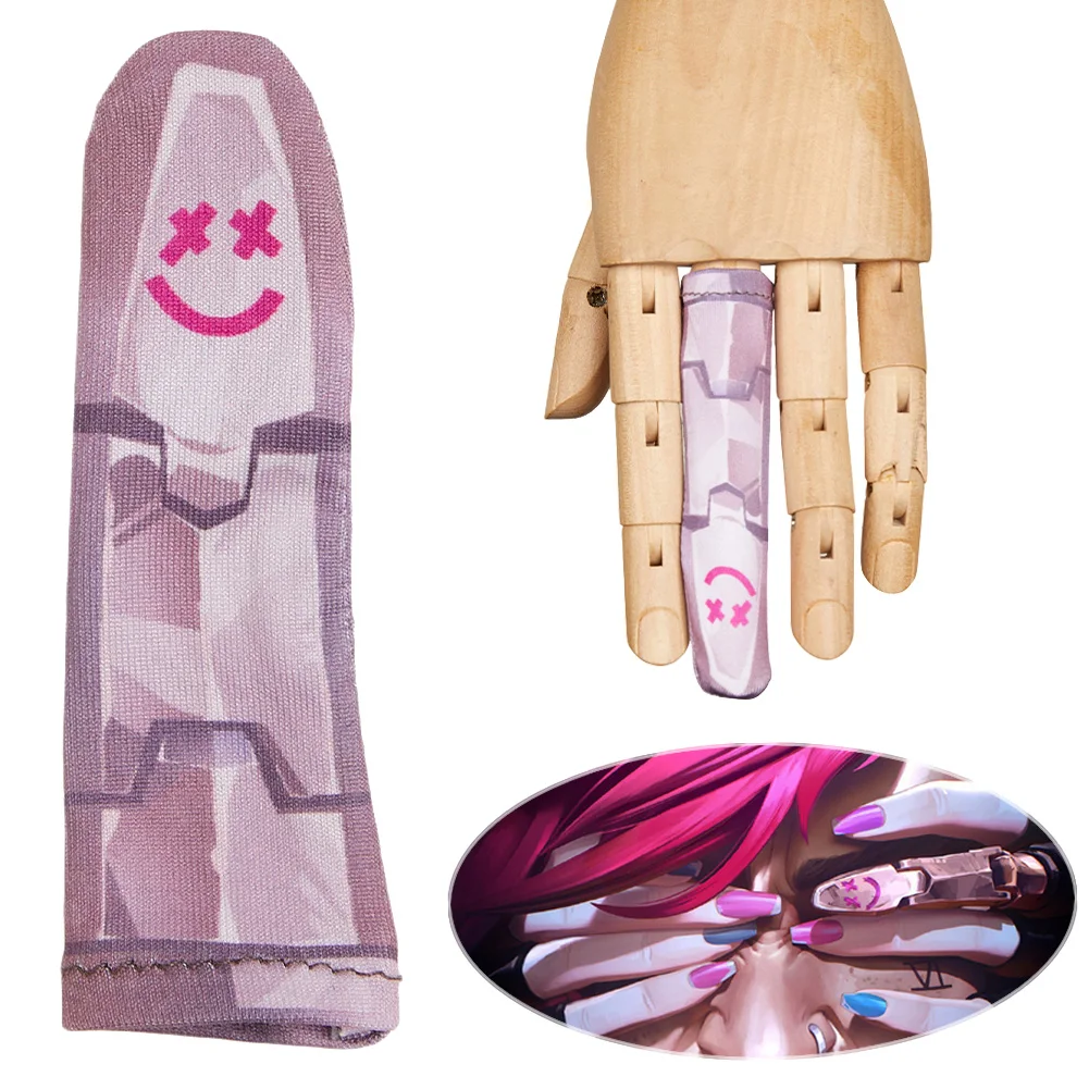 Arcane Jinx Cosplay Finger Covers Game LOL Roleplay Costume Props Women Adult Outfits Halloween Carnival Costume Accessories