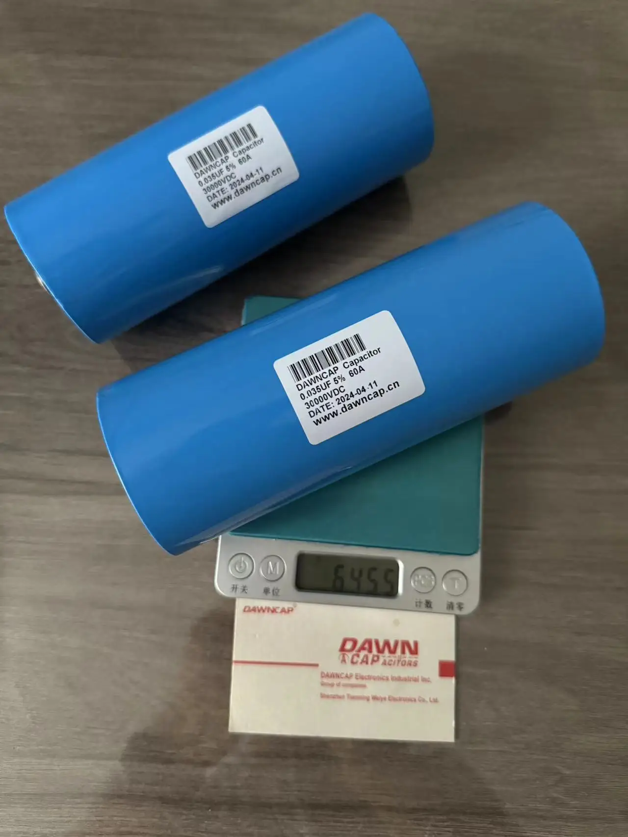 DAWNCAP DTH  0.035UF&  0.22UF  30KV  30000VDC  60A  High-voltage pulse capacitor   OD: 63*158MM
