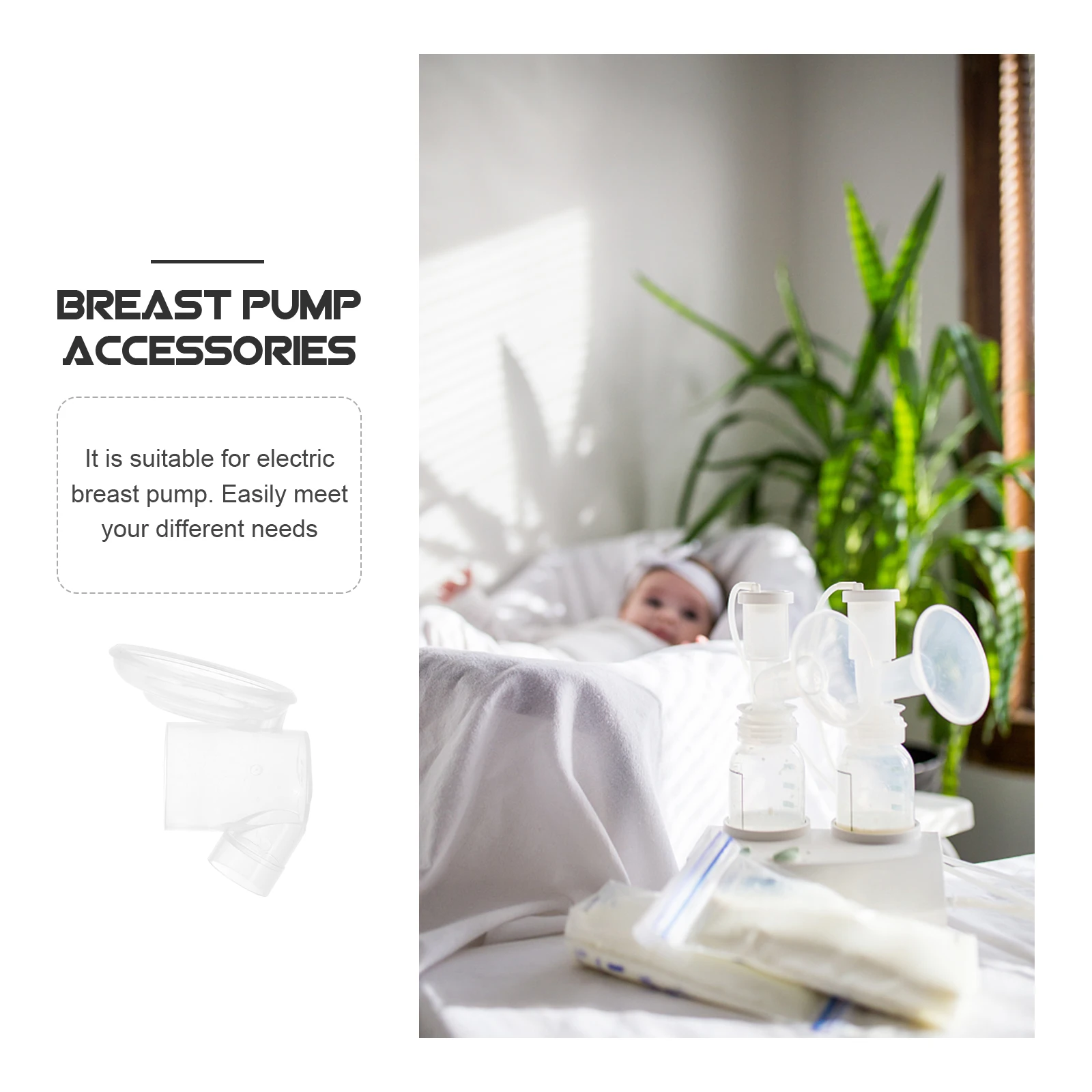 

Premium Electric Breast Pump Accessories Breastfeeding Tool Durable Safe Linker for Baby Parent Use Convenient for Electrical
