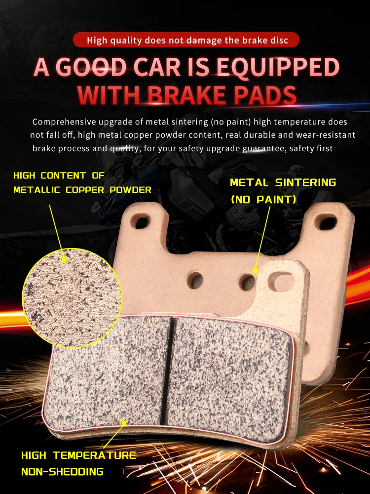 Mrrangt Motorcycle Metal sintering brake pad fit for GSXR600 GSXR750 GSXR 600 750 2004-2016 K4 K6 K8 K11