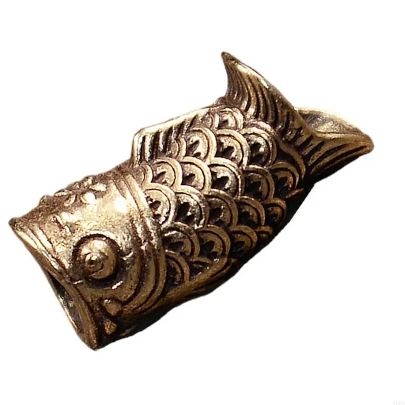 Y88A Elaborate Carp Beads for Rope Braiding and Cultural Jewelry Design Rope Braiding Gear Cultural Crafts