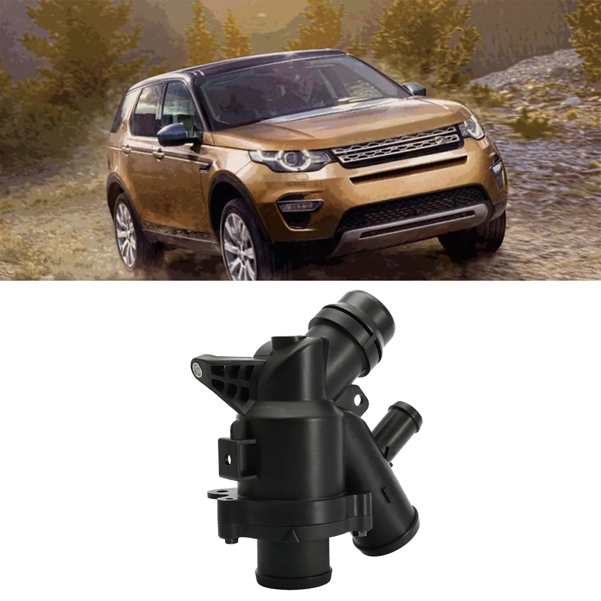 

LR023429 Car Tee Hose Auto Thermostat For Land Rover Discovery 4 Land Rover Range Rover Sport
