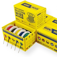 (5 Colors Mix Kit)Silicone Wire Heat Resistant Flexible 30/28/26/24/22/20/18/16AWG Stranded Cable Electrical Tinned Copper