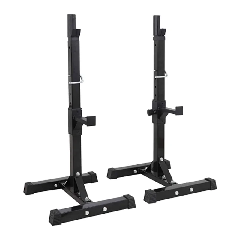 Height Adjustable Sturdy Squat Rack Portable Barbell Free Bench Press Stand