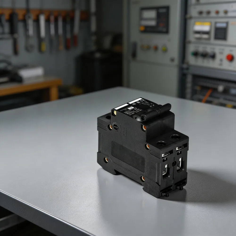 Black DC Circuit Breaker Frame Current 63A Overcurrent Trip Unit Flame-retardant PC Enclosure For Solar Installations
