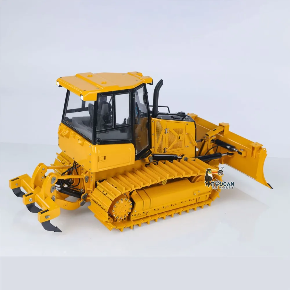 รถดันดินไฮดรอลิกบังคับวิทยุ 1/12 D3 RTR พร้อมรีโมทคอนโทรล รถบรรทุกก่อสร้าง ST8 พร้อมไฟและเสียง รถดันดินบังคับวิทยุแบบไร้แปรงถ่าน ของเล่นโมเดล