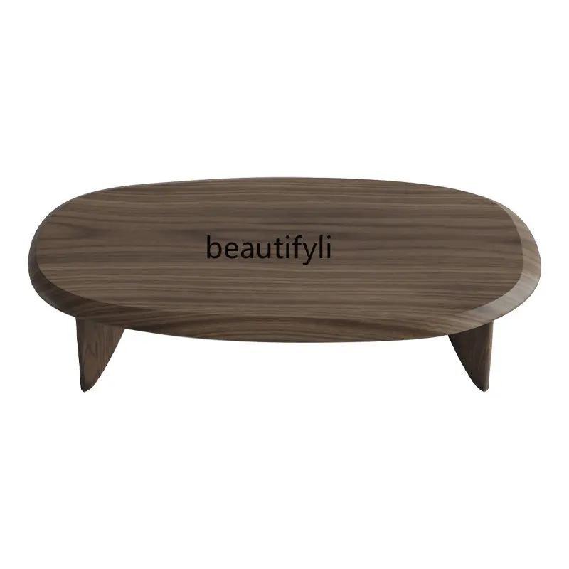 

yj Nordic Simple Tea Table Creative round Coffee Table Solid Wood Tea Table Log Personality Creative Tea Table