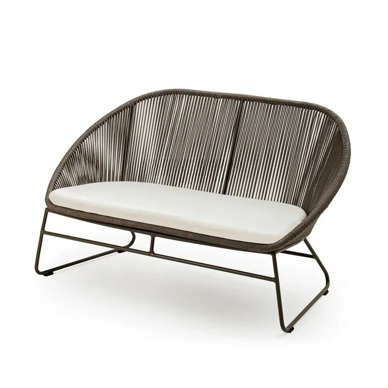 

Outdoor Balcony Sofa Garden Villa Courtyard Leisure Hotel B & B Terrace Sofa Chair Combination Outdoor Patio Furniture ריהוט גן