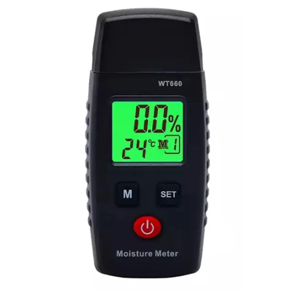 Wood Moisture Meter, Pin-Type Digital Moisture Detector, Water Leak Detector, Handheld Moisture Meter for Lumber, Walls