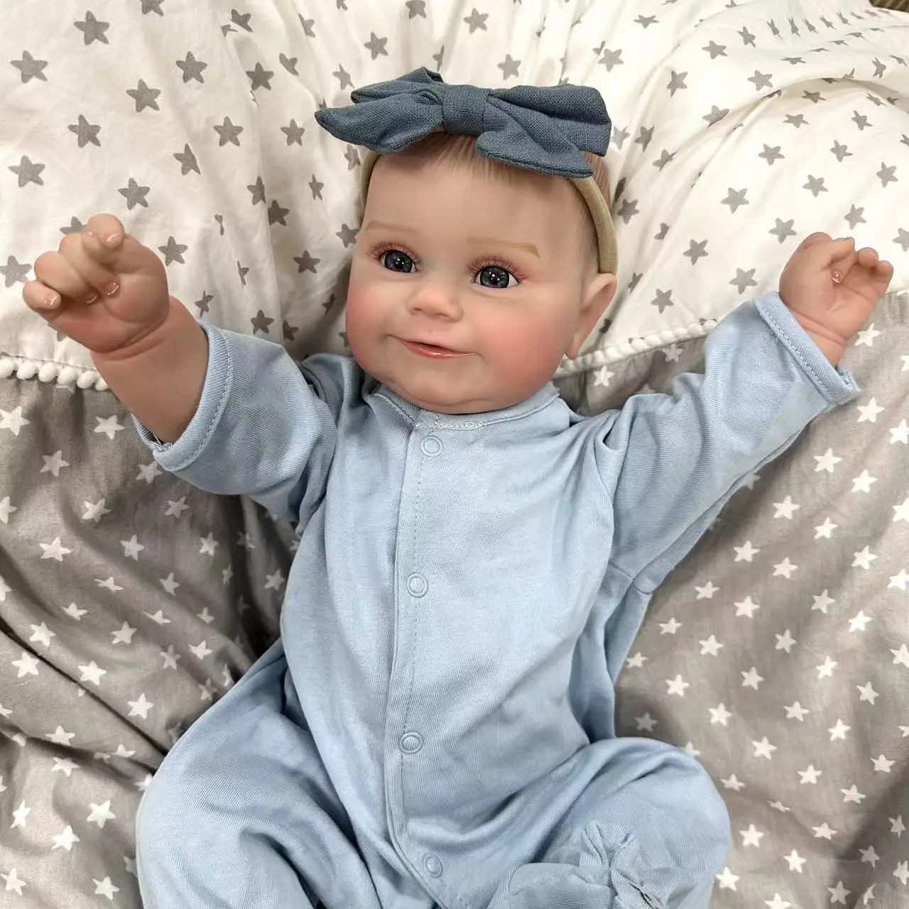 Cokela 50cm / 20inch Realistic Baby Doll Cute Vinyl Doll Real Soft Touch Kid Toy Doll  Silicone Reborn Baby Birthday Gift