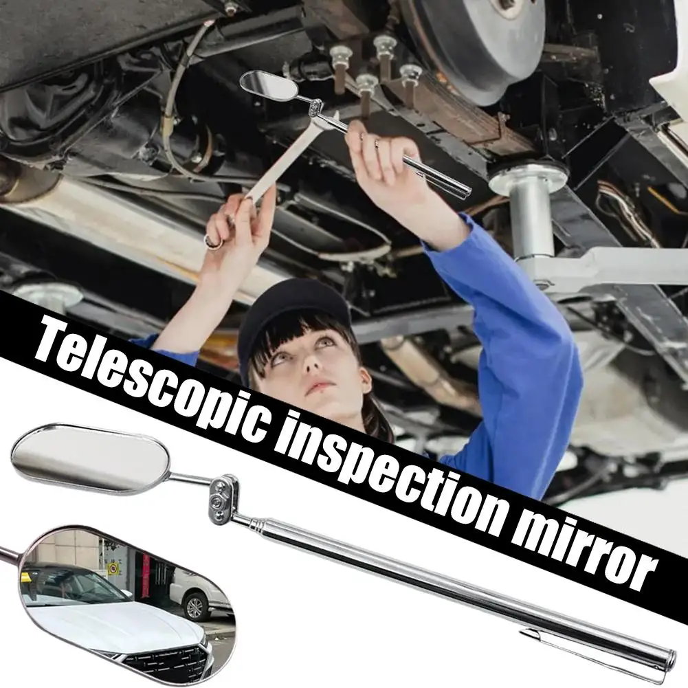 Car Telescopic Inspection Mirror Extendable Folding Undercarriage Detection Tool Universal Auto Vehicle Repair Hand Tool