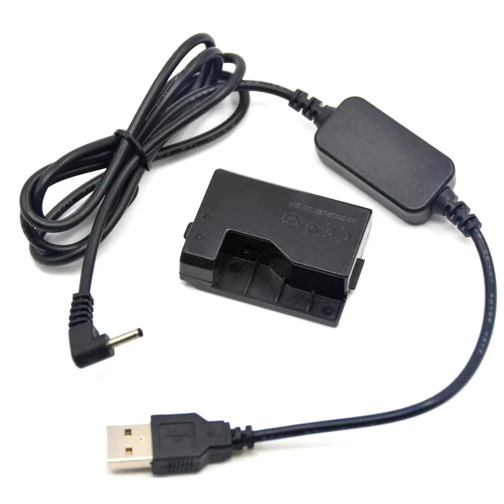 DR-E10 LP-E10 Dummy Battery+5V USB Power Cable Adapter For Canon EOS 1500D 2000D 3000D Kiss X50 X70 X80 X90 Rebel T3 T5 T6 T7