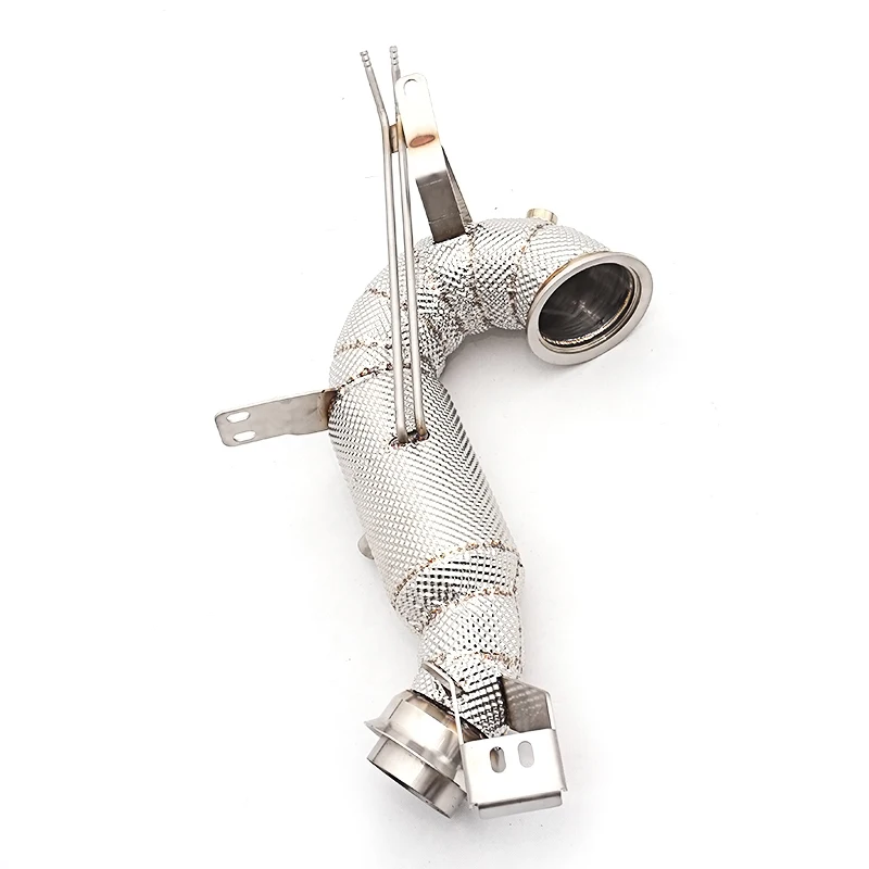 

Высококачественная выхлопная труба (даунпайп) OEM без катализатора для CLE53 3.0T 2019-2023 из нержавеющей стали с тепловым экраном