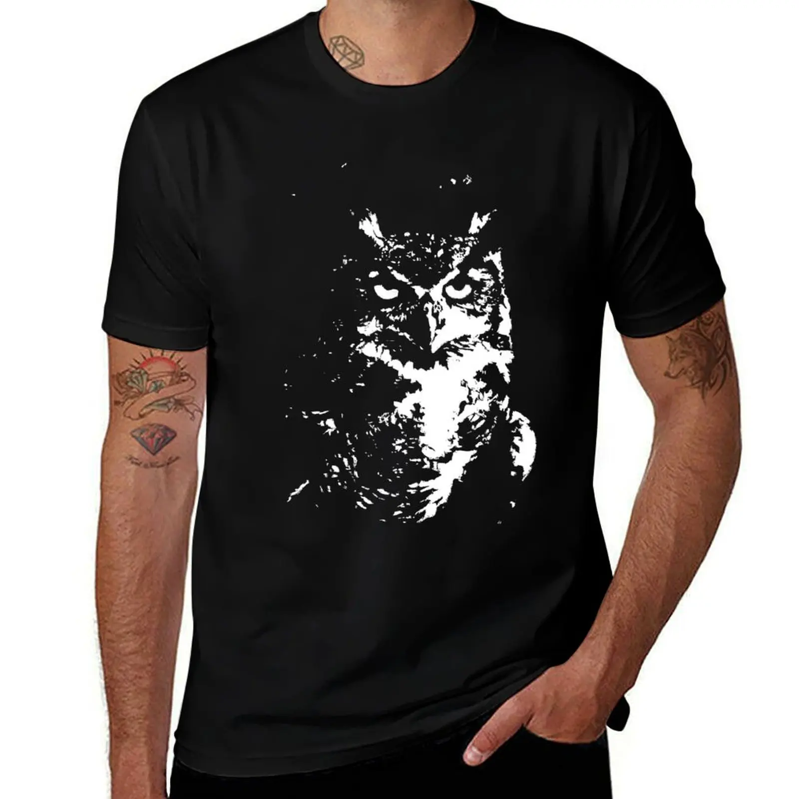 

Owl T-Shirt boys whites topping graphic t shirt vintage anime clothes t shirts men