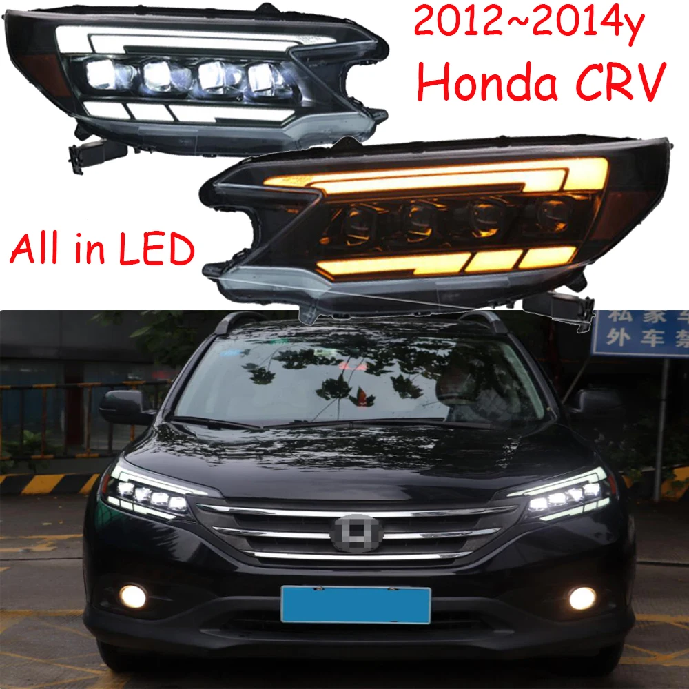 

car bumper CR-V headlamp for Honda CRV headlight CR V 2012~2014y ALL IN LED DRL car CRV daytime running light CRV head light