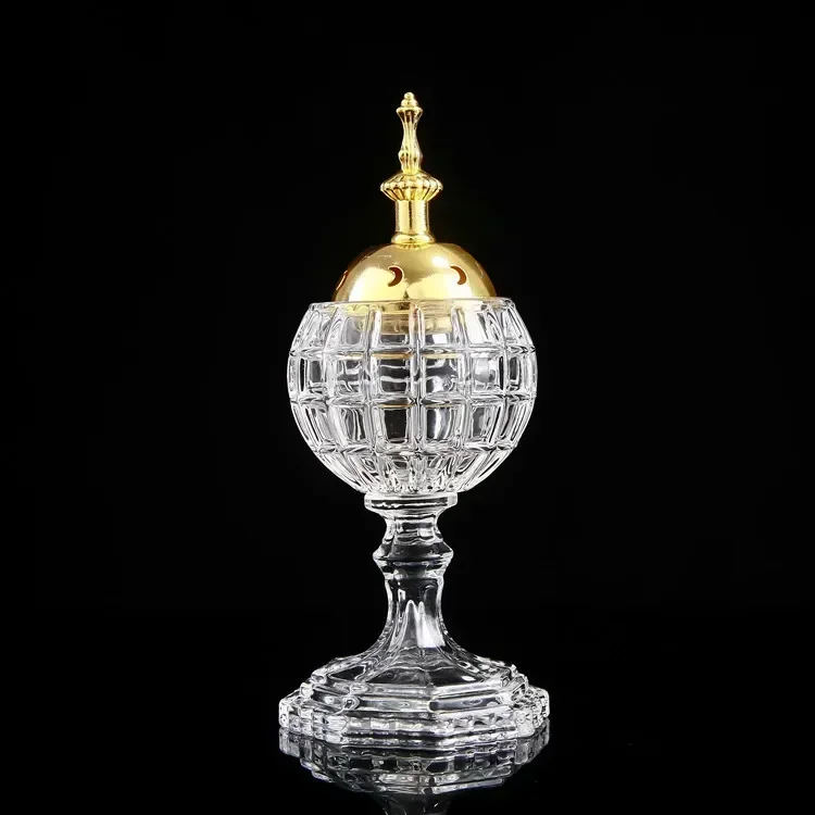 Creative exotic style crystal incense burner carbon stove, direct burning incense pills wearing incense and exotic decoration