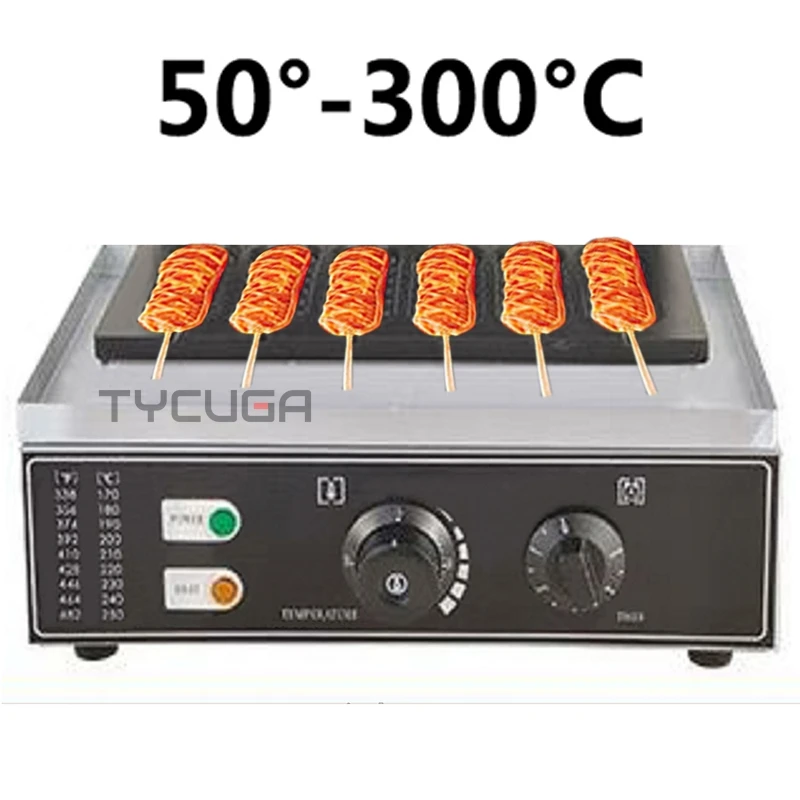 French and Philippines Electric Muffin Corn Dog Waffle Stick Maker Non-stick 6pcs Hot Dog Making Machine Can Put in Vending Cart