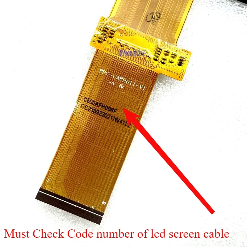لجهاز عرض Wanbo x5 مقاس 120 × 70 مم أو 120 × 75 مم مستقطب عازل زجاج مستقطب مقاوم للحرارة شاشة LCD زجاجية أصفر