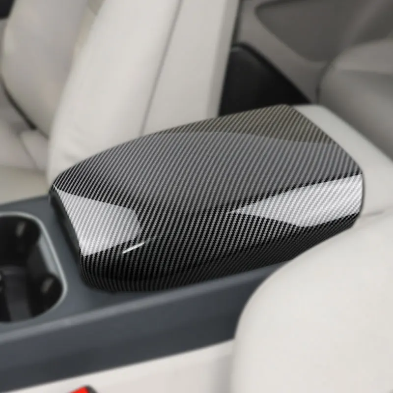 

Для Porsche Cayenne 2018-2024 автомобильная центральная консоль, подлокотник, ящик для хранения, защитный чехол из АБС-пластика, аксессуары для интерьера из углеродного волокна