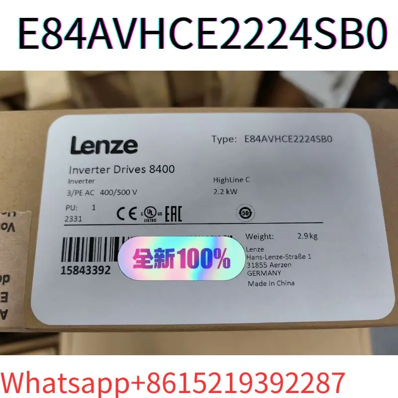 

Новый оригинальный инверторный привод E84AVHCE2224SB0 8400