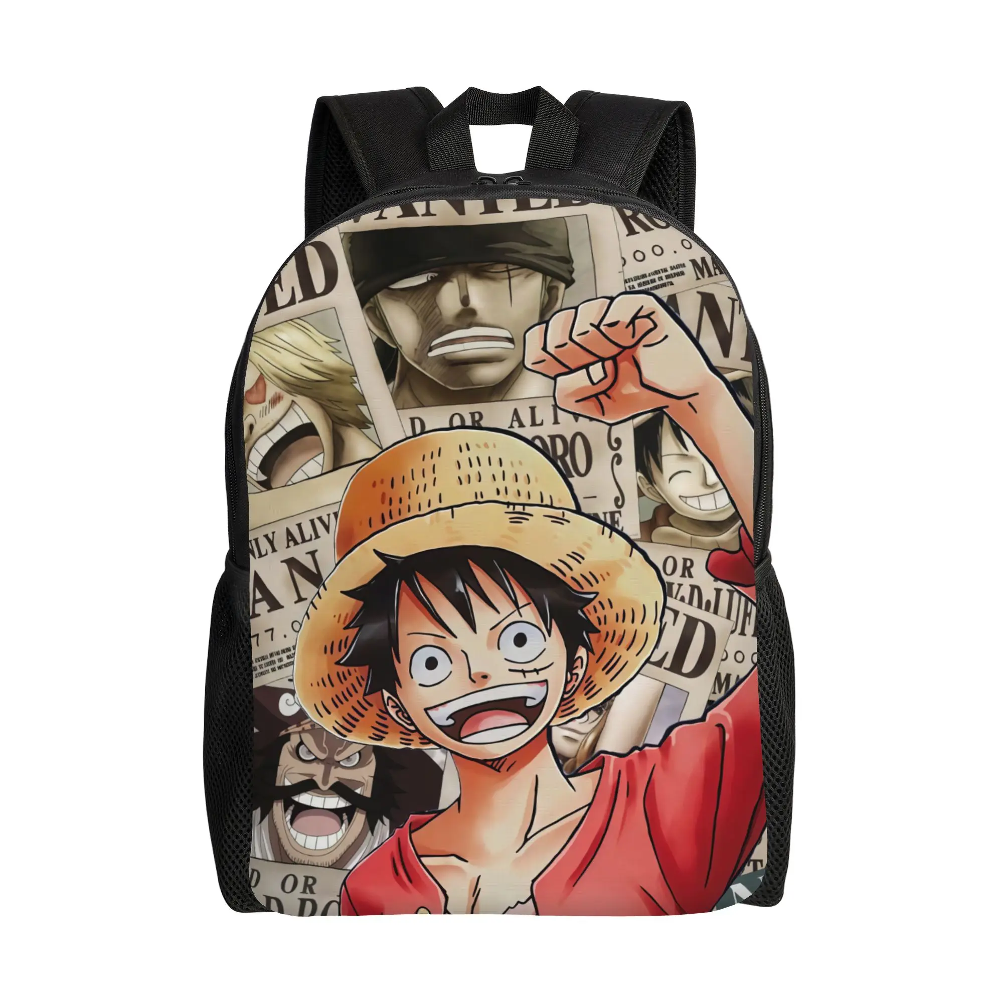 Ones Pieces Anime  Women Backpack Fashion Children School Bag   Laptop Backpack Teenage Travel Rucksack