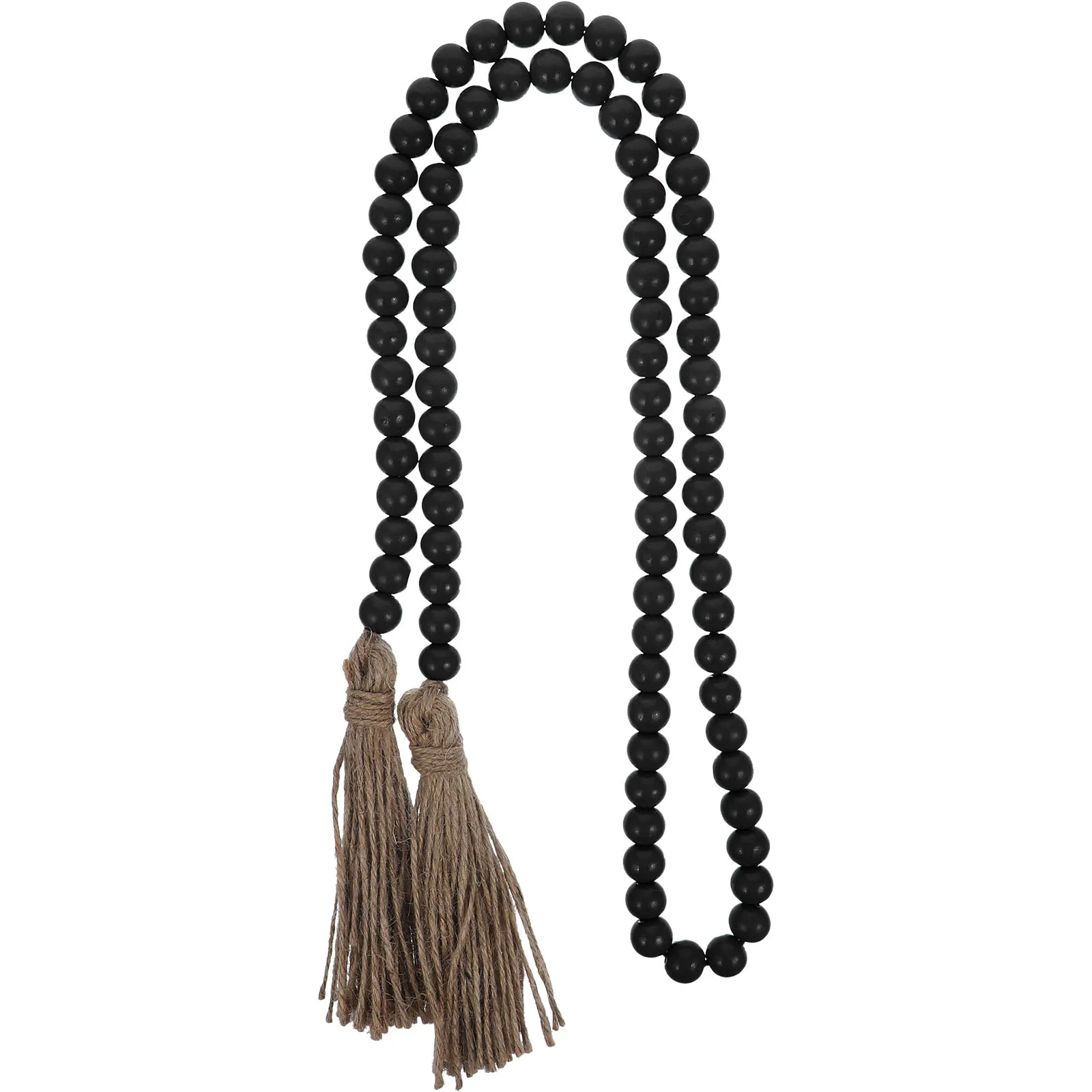 

Bead Decor Wall Decoration Pendant Vintage Home Beads Decorative Wooden Hanging Rustic