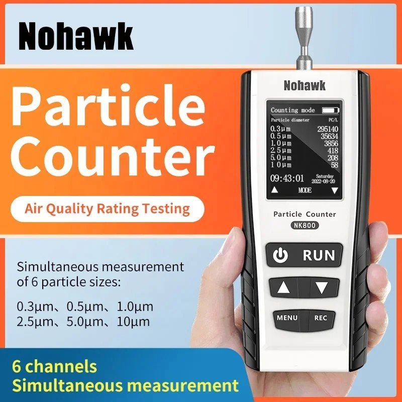 0.3um 2.5um 10um Mass Concentration Channel Laboratory Indoor Use Particle Counter