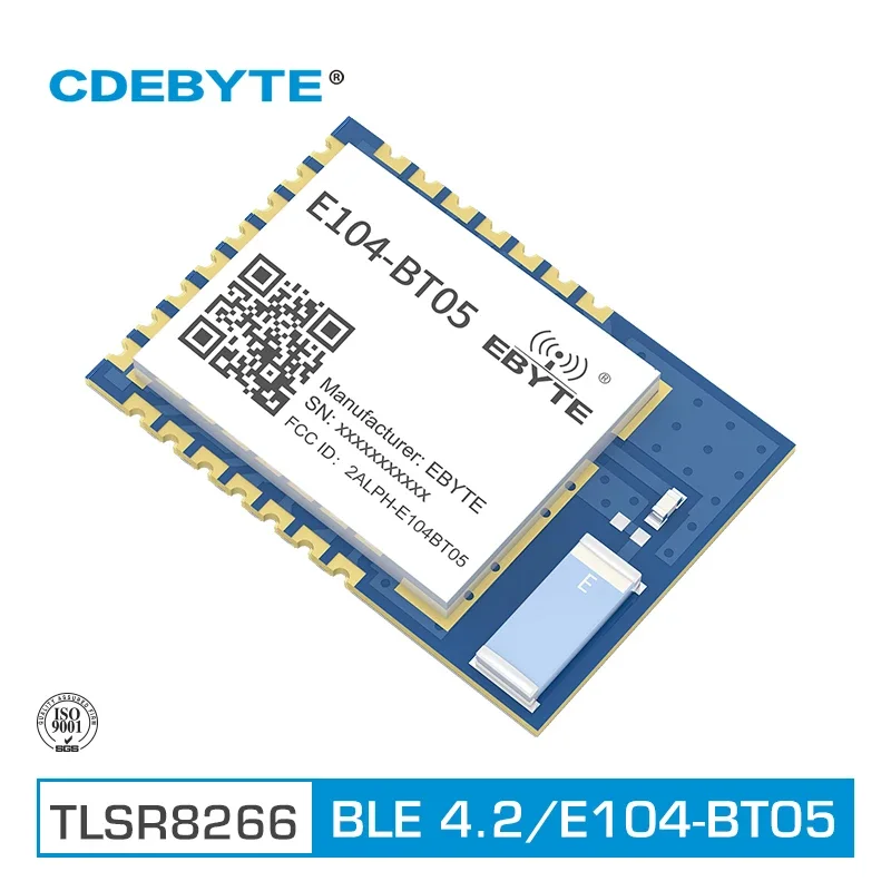 TLSR8266 Bluetooth Slave Module E104-BT05 Serial-to-BLE 2.4GHz 8dBm UART SMD PCB Antenna AT command BLE 4.2 Wireless Transceiver