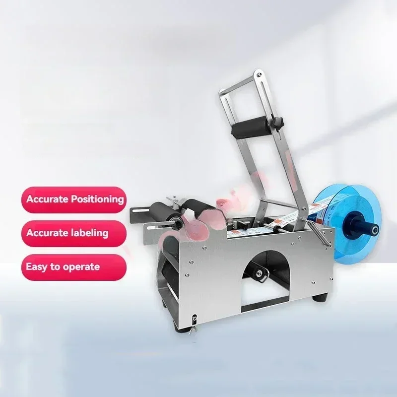 

Excellent Top Quality Hot SalesLabel Applicator Manual Semi-Automatic Round Bottle Labeling Machine Adhesive Sticker Labeler 10-
