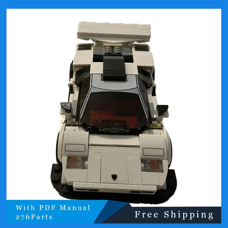 

276 деталей, популярный крутой суперкар, модель строительного блока, MOC, строительный блок, головоломка, детский сборный строительный блок, игрушка, подарок на праздник