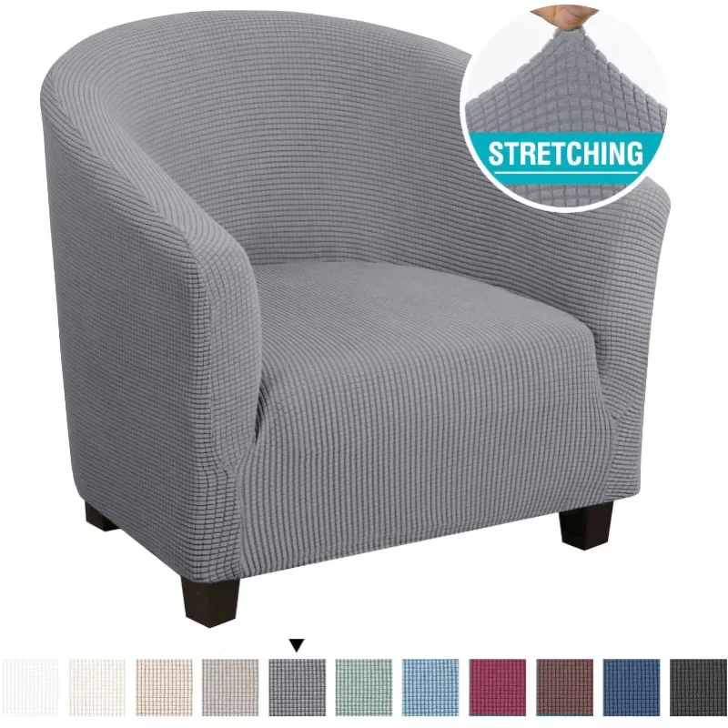 Club Bath Tub Armchairs Chair Cover Polar Fleece Single Sofa Covers Stretch Couch Slipcovers for Living Room Furniture Protector