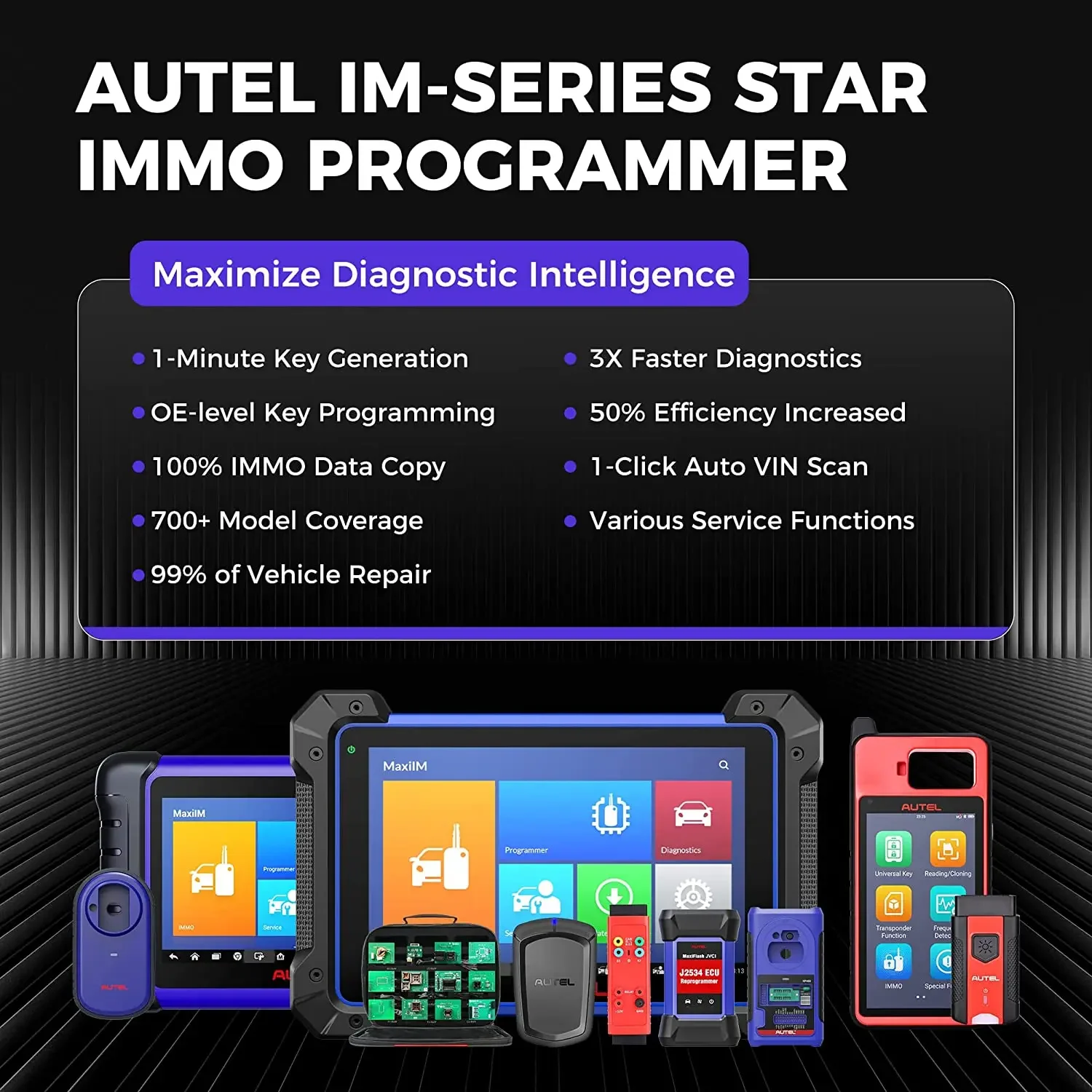 Autel Maxilm IM608 Pro Immo Key Programmer 2, сканер Im508 Im608, диагностические инструменты для программирования ECU Autel IM608 Pro
