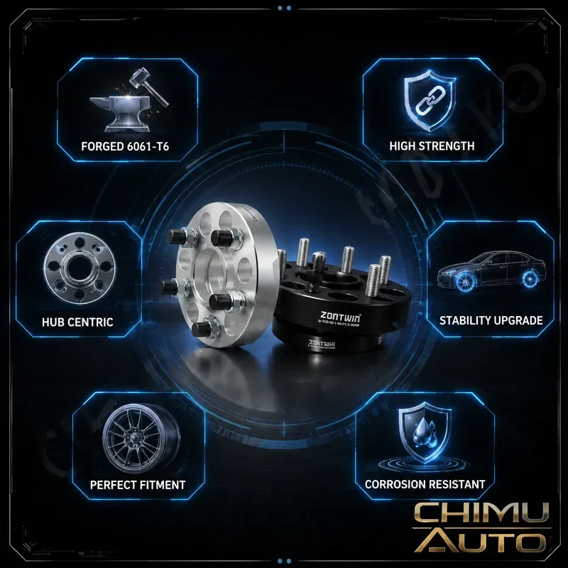 【CHIMU AUTO】 for Lexus IS CT GS ES RX NX UX RZ LC LM Forged Wheel Spacer Adapter 5x114.3 60.1mm Hubcentric 6061-T6