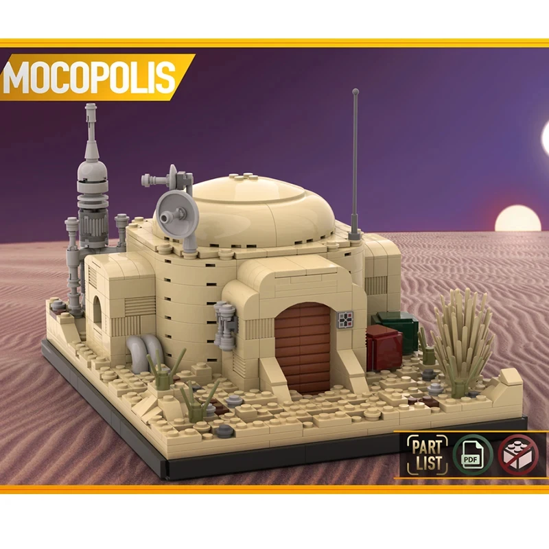 New Space series Owen Lars\' Home on Tatooine MOC-50144 Architecture Toys Building Blocks Bricks Children Xmas Kid Gift