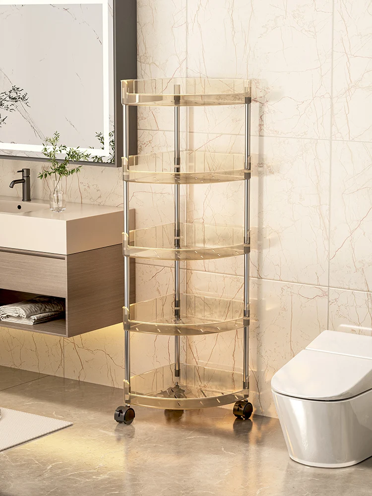 

Batoom Corner e Storage Ra Напольный акриловый многослойный органайзер для унитаза Lin Jia Xiaosi Инструмент для уборки дома