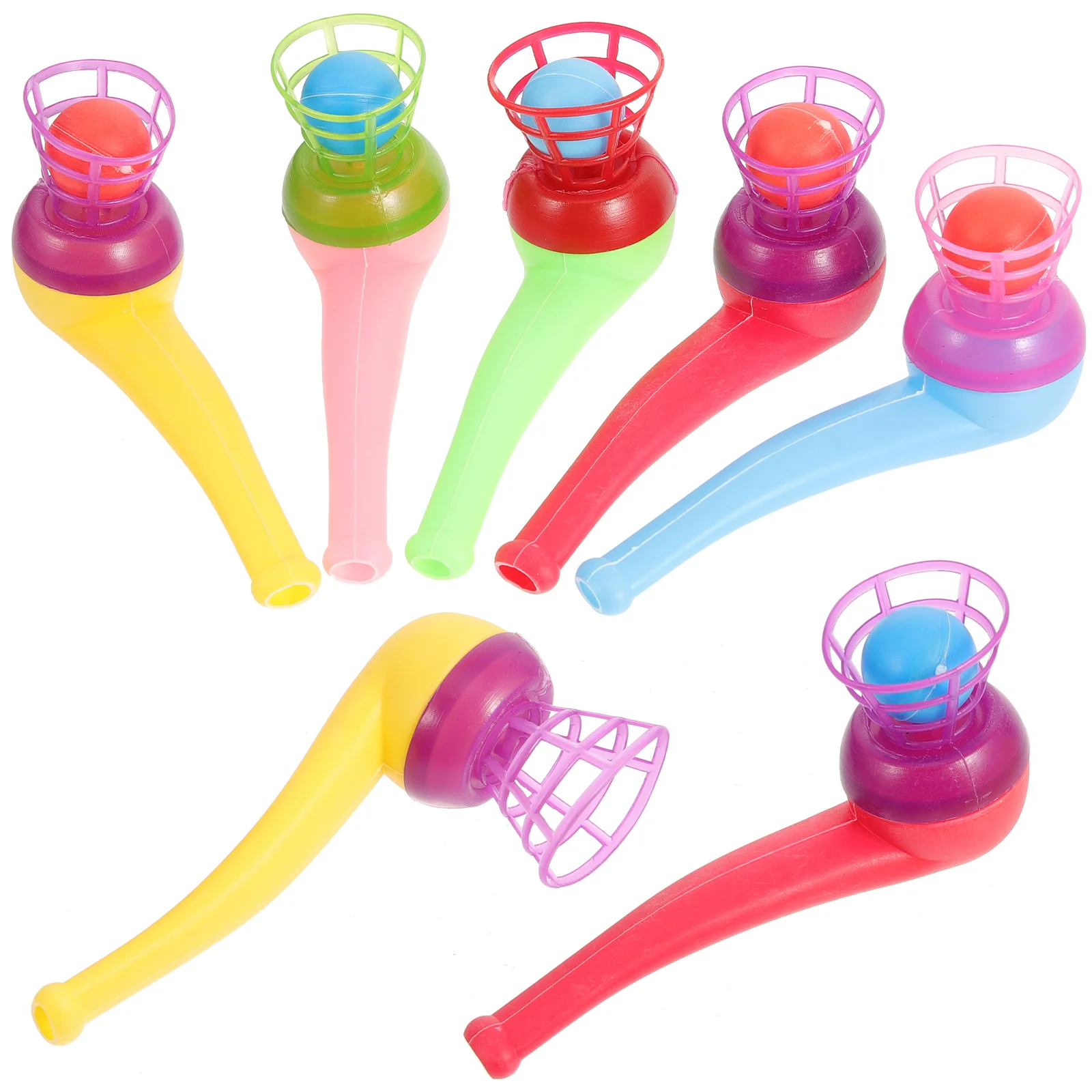 20 Pcs Toy Blowing Ball for Boys Floating Balls Game Toys Suspended Blow Pipe Blow Ball Breathing Pipe Flying Family Kids Toy