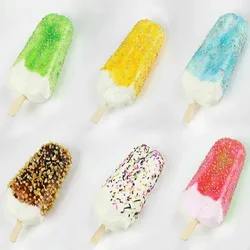 11*5CM 6 Color Kids Artificial Ice Cream Squishy Toys Cute Charm simulation Foods Decor Children's creativity Photographic props
