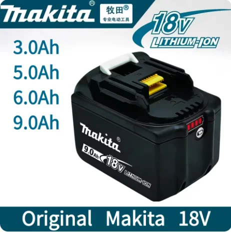 

100% original Makita 18V battery 6.0Ah 9.0AH rechargeable battery, Makita BL1840 BL1830B BL1830B power tool battery, 18V charger