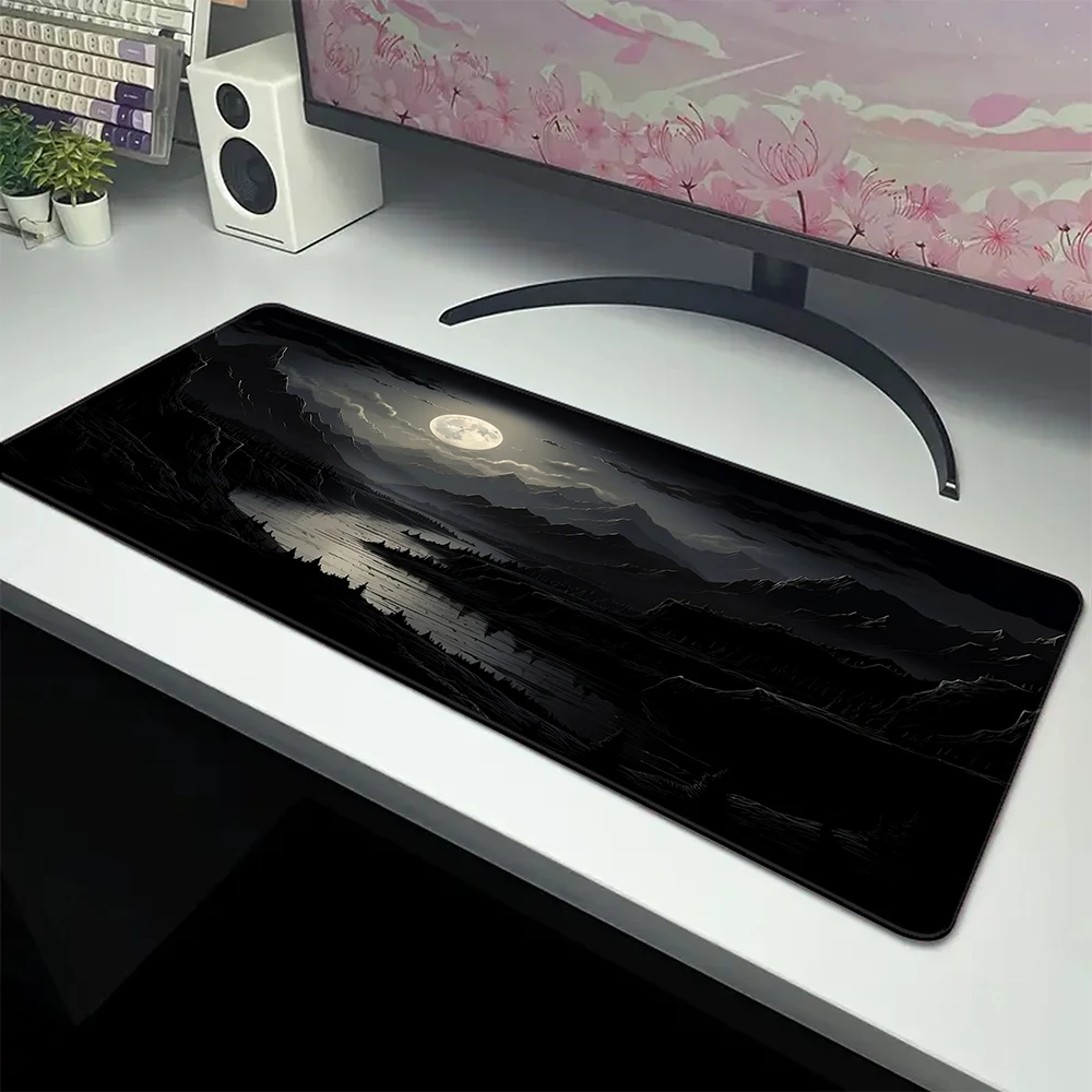 

Night Moonlight Extended Mouse Pad Speed Gaming Mousepad Gamer Mouse Mat XXL Desktops For Computer Desk Mat 100x50cm Alfombrilla