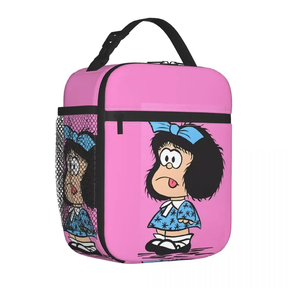 Lunch Bag Cartoon Girl Convenient Lunch Box For Girls Argentine Cartoon Quino Comic Picnic Cooler Bag Oxford Thermal Lunch Bags