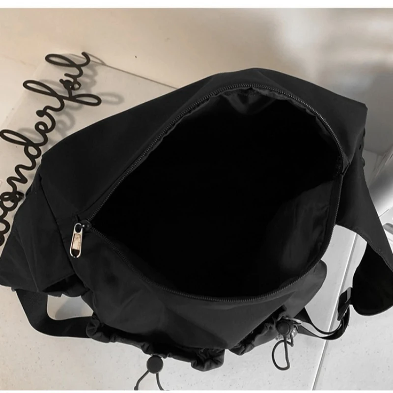 Mehrtaschen-Freizeit-Sporttasche aus Canvas, Umhängetasche für Damen, große Reisetasche, vielseitige leichte Handtasche – Detail 7