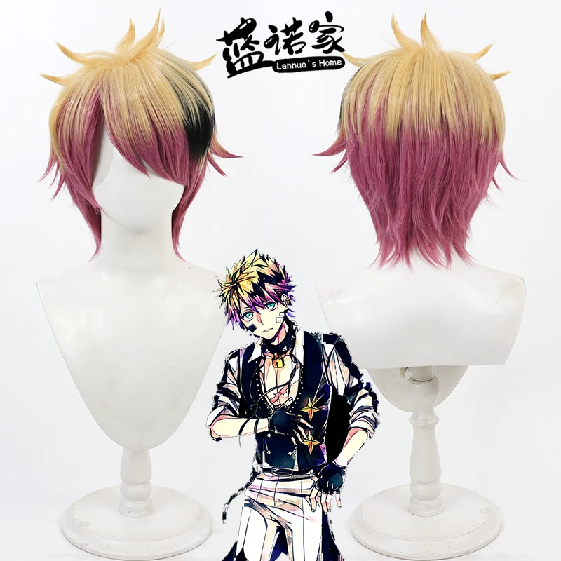 

Аниме «Демон Батлер и Черный Кот Рон Фontaine», парик для косплея, Хэллоуин, карнавал, реквизит для вечеринки, синтетические волосы, жарка + шапочка для парика